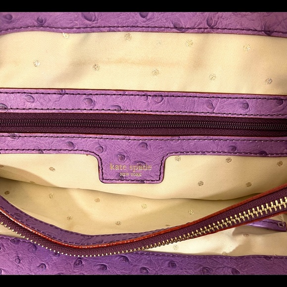 KATE SPADE Purple Shoulder Handbag Tote - Picture 9 of 9